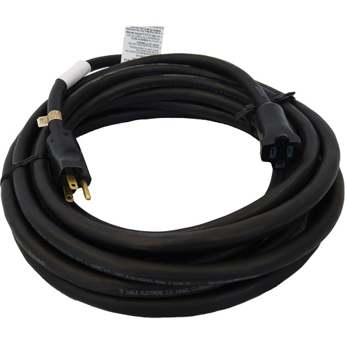 Heavy-Duty Neoprene Extension Cords, Indoor/Outdoor, SOOW, 14/3 AWG, 15 A, 25' Superchem Industries