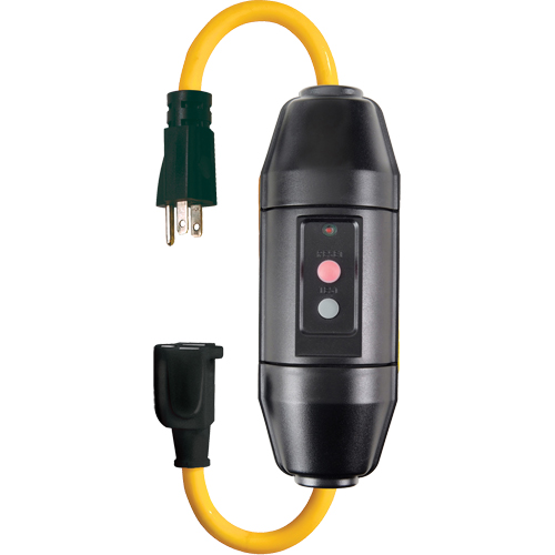 Cordons avec disjoncteur de fuite &agrave; la terre en ligne, 120 V, 20 A, Cordon de  Superchem Industries