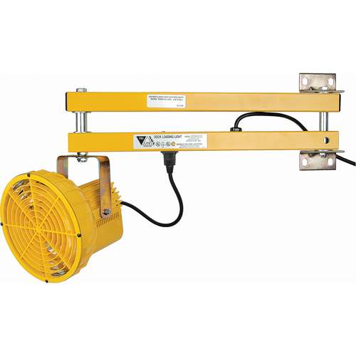 Dock Lights, 24" Arm, 50 W, High Pressure Sodium Lamp, Polycarbonate Superchem Industries