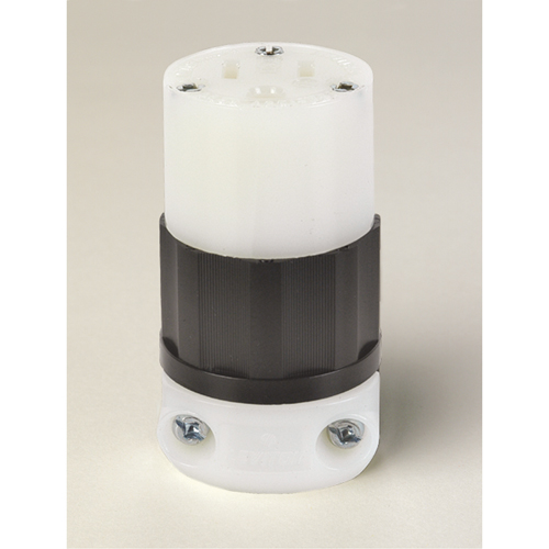 Grounding Straight Blade Connector, 5-15R, Nylon Superchem Industries