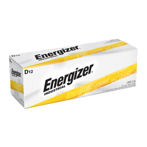 Alkaline Industrial Batteries, D, 1.5 V Superchem Industries