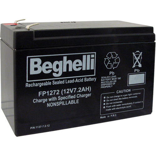 Sealed Lead Acid Batteries, 12 V, 7.2 Ah Superchem Industries