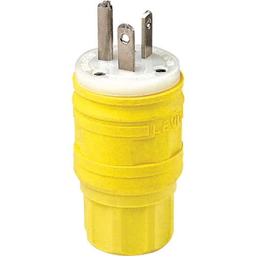 Wetguard Watertight Straight Blade Plug, Plastic, 20 A, 250 V Superchem Industries