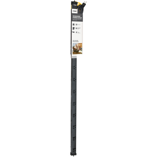 4' Power Strip, 12 Outlet(s), 6', 125 V Superchem Industries