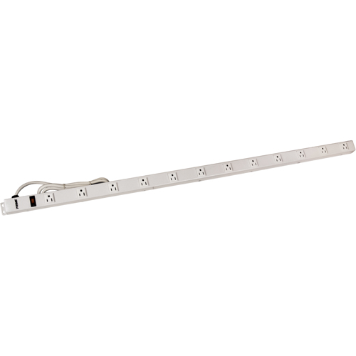 4' Power Strip, 12 Outlet(s), 6', 125 V Superchem Industries