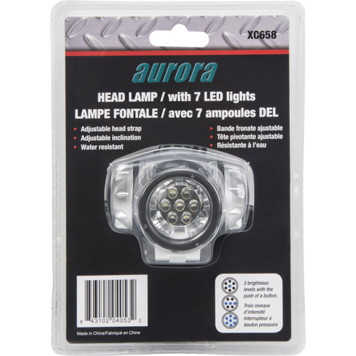 Headlamp, LED, 28 Lumens, 20 Hrs. Run Time, AAA Batteries Superchem Industries