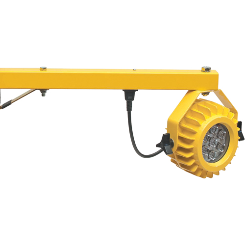Heavy-Duty Loading Dock Lights, 60" Arm, 300 W, LED Lamp, Metal Superchem Industries