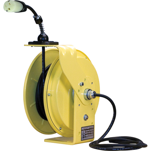 LE9000 Series Heavy-Duty Cord Reels, 50', SJOW, 14/3 Gauge, 15 A Superchem Industries