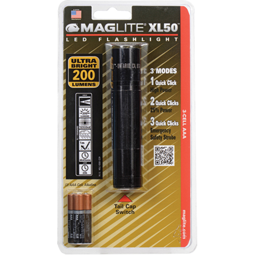 XL50Flashlights, LED, 200 Lumens, AAA Batteries Superchem Industries