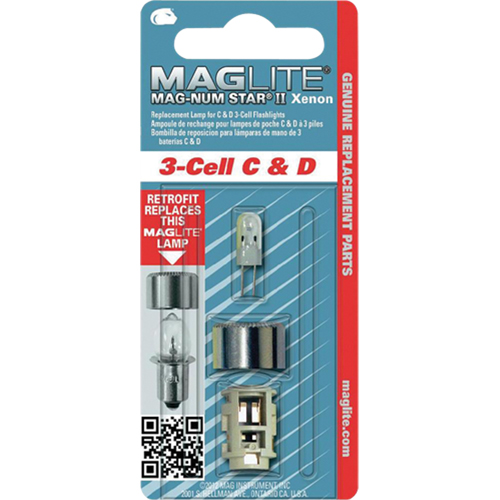 Ampoule de rechange pour lampe de poche &agrave; 3 piles C & D Superchem Industries