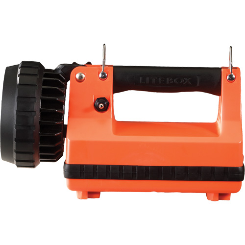 E-Flood&reg; FireBox&reg; Lantern with Standard System, LED, 615 Lumens, 8 Hrs. Run Time, Rechargeable Batteries, Included Superchem Industries