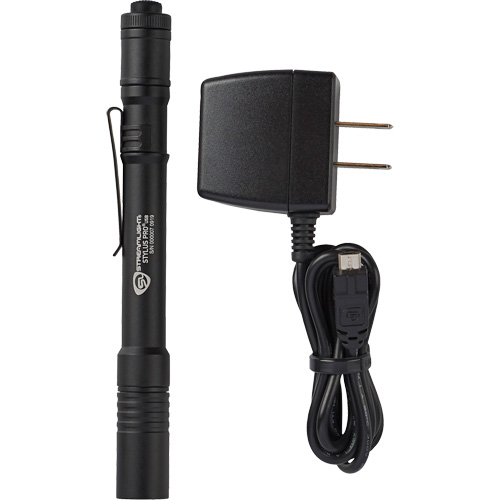 Lampe stylo USB Stylus Pro, DEL, 350 lumens, Corps en Aluminium, piles Rechargeable, Compris Superchem Industries