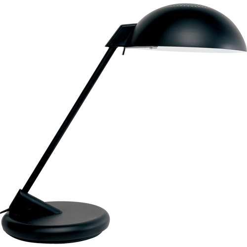 Lampe de bureau, 100 W, Incandescente, Noir Superchem Industries