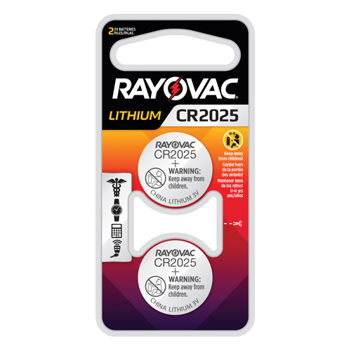 CR2025 Lithium Coin Cell Batteries, 3 V Superchem Industries