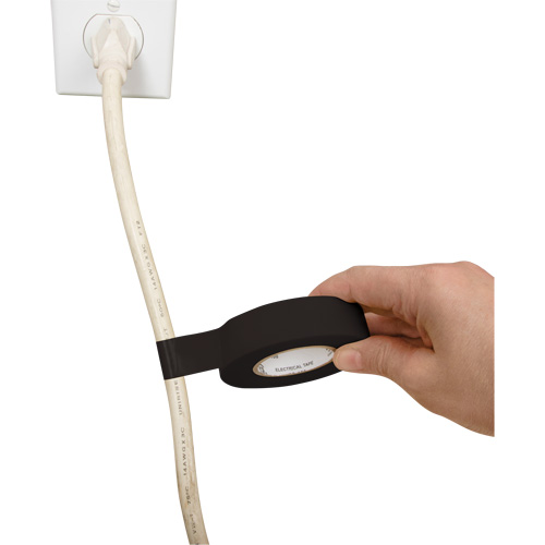 Electrical Tape, 19 mm (3/4") x 18 M (60'), Black, 7 mils Superchem Industries