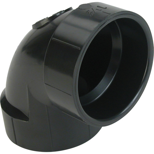 90° Closet Bend Elbow Fitting, Hub x Hub, Plastic, 4" x 3" Superchem Industries