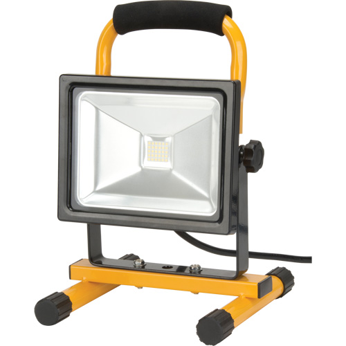 Portable Work Light, LED, 20 W, 2500 Lumens, Aluminum Housing Superchem Industries