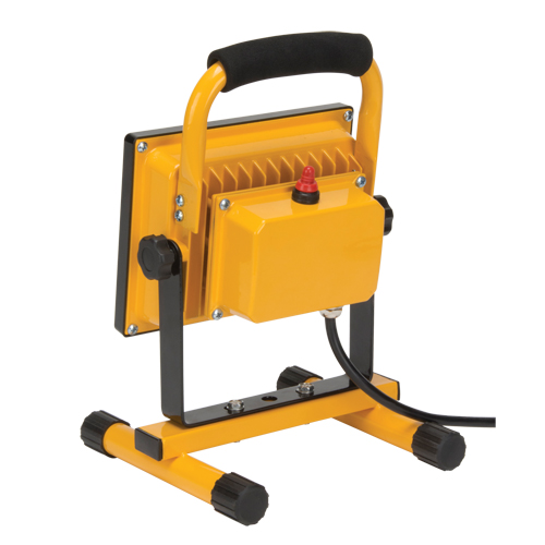 Portable Work Light, LED, 20 W, 2500 Lumens, Aluminum Housing Superchem Industries