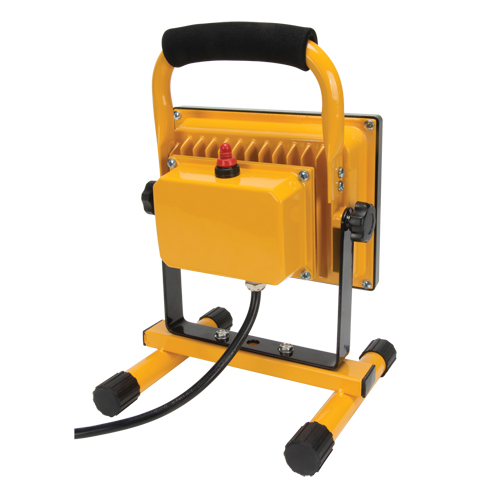 Portable Work Light, LED, 20 W, 2500 Lumens, Aluminum Housing Superchem Industries