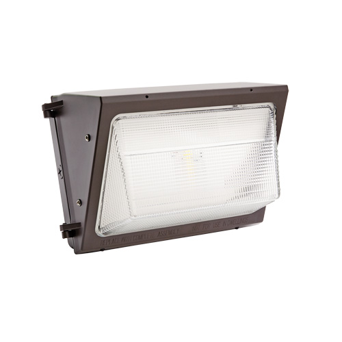 Wall Pack, LED, 120-277 V, 75 W, 9.29" H x 7.13" W x 13.4" D Superchem Industries