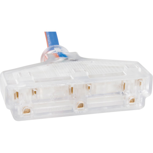 Cordon rallonge en caoutchouc TPE avec indicateur lumineux, Toutes saisons, SJEOW, AWG 12/3, 15 A, 3 prise(s), 25' Superchem Industries