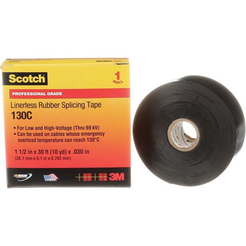 Ruban d'&eacute;pissure en caoutchouc sans doublure Scotch, 38 mm (1-1/2") " la, 9 m (30') " lo Superchem Industries