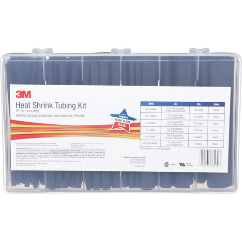 Heat Shrink Tubing, Thin Wall, 6", 1" (2.54cm) - 0.1875" (0.48cm) Superchem Industries