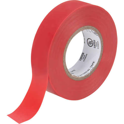 Ruban isolant, 19 mm (3/4") x 18 m (60'), Rouge, 7 mils Superchem Industries