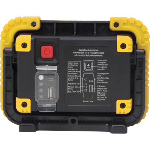 Lampe de travail portative, DEL, 10 W, 1000 lumens, Boîtier en Plastique Superchem Industries