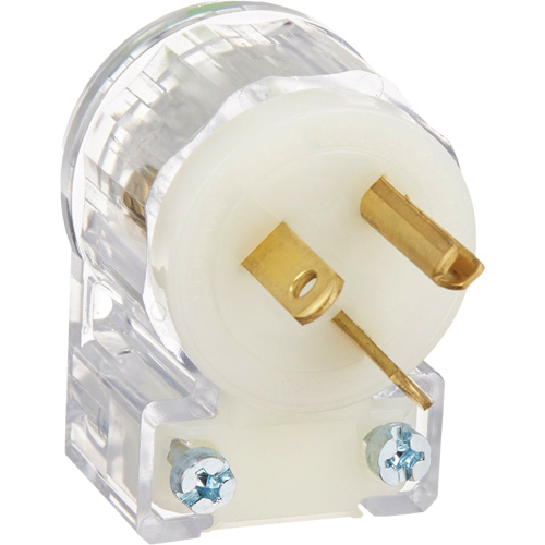 Prise de rallonge &agrave; angle de qualit&eacute; hospitali&egrave;re, Nylon, 20 A, 250 V Superchem Industries