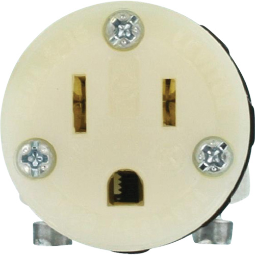 Connecteur de prise de rallonge de qualit&eacute; hospitali&egrave;re, 5-15R, Nylon Superchem Industries