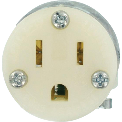 Hospital Grade Extension Plug Connector, 5-15R, Nylon Superchem Industries