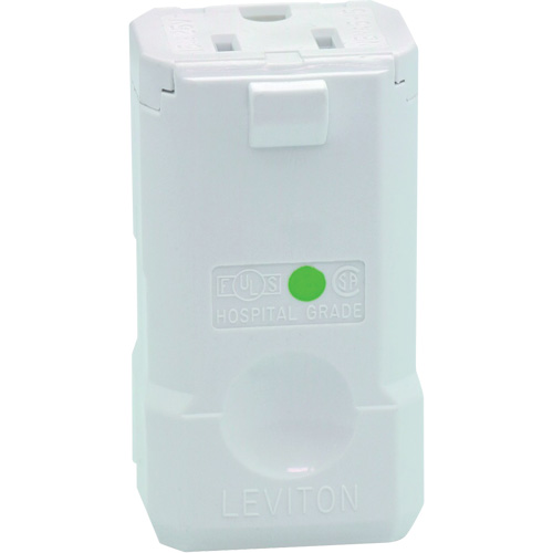Hospital Grade Plug Connector, 5-15R, Nylon Superchem Industries
