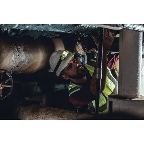 USB HAZ-LO&reg; Intrinsically Safe Headlamp, LED, 250 Lumens, 7 Hrs. Run Time, Rechargeable Batteries Superchem Industries