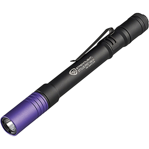 Lampe stylo UV avec port de recharge micro USB Stylus Pro, DEL, Corps en Aluminium, piles Rechargeable, Compris Superchem Industries