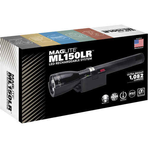 ML150LR(X) Fast-Charging Flashlight, LED, 1082 Lumens, Rechargeable Batteries Superchem Industries