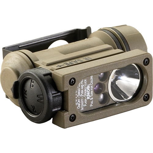 Lampe main libres Sidewinder Compact II, DEL, 55 lumens, 6 hres de fonctionnement, piles AA Superchem Industries