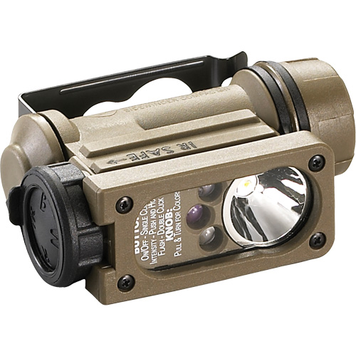 Lampe mains libres Sidewinder Compact II, mod&egrave;le militaire, DEL, 55 lumens, 6 hres de fonctionnement, piles AA Superchem Industries