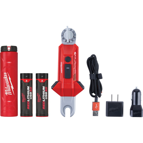 REDLITHIUM USB Utility Hot Stick Light, LED, Rechargeable Batteries, Aluminum Superchem Industries