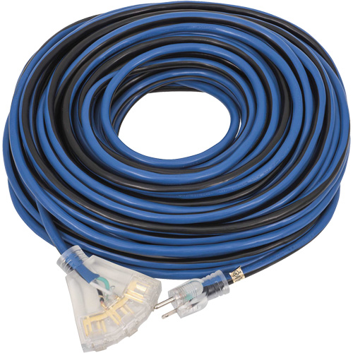 JLEC-12100 Contractor Grade Extension Cord, Indoor/Outdoor, SJTOW, 12 AWG, 15 A, 100' Superchem Industries