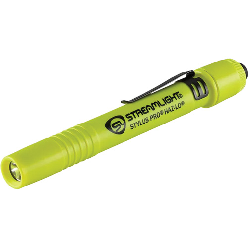 Stylus Pro&reg; HAZ-LO&reg; Intrinsically-Safe Penlight, LED, 105 Lumens, AAA Batteries, Included Superchem Industries