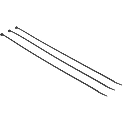 Attache de c&acirc;ble &agrave; ardillon, Longueur 7-3/10", R&eacute;sistance &agrave; la traction 50 lb, Noir Superchem Industries