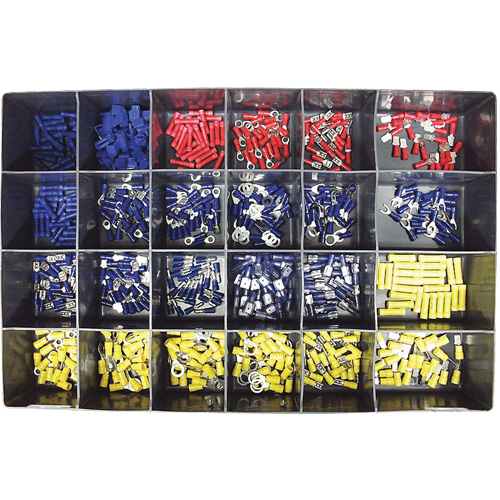 Trousse de bornes isol&eacute;es en vinyle 600 morceaux Superchem Industries