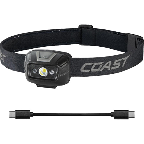 FL20R Dual Colour Wide Angle Flood Headlamp, LED, 520 Lumens, 2.5 Hrs. Run Time, Rechargeable Batteries Superchem Industries