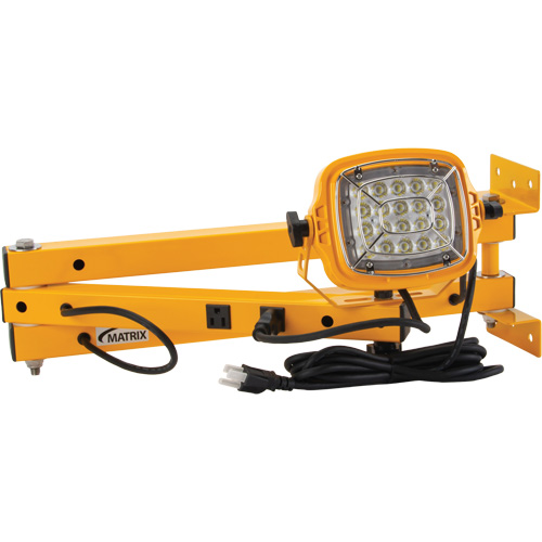 Dock Light, 40" Arm, 50 W, LED Lamp, Metal Superchem Industries