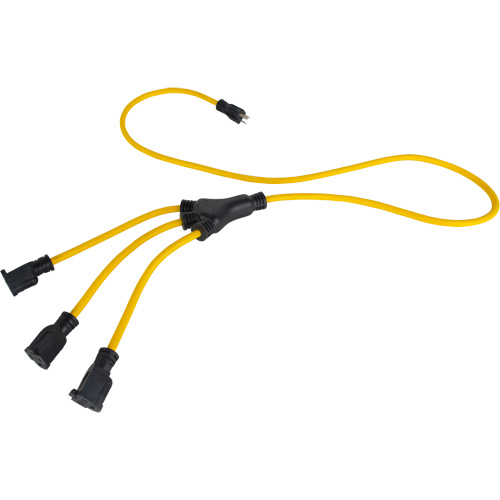 Adaptateur d'alimentation de style W, Ext&eacute;rieur, STOW, AWG 12/3, 15 A, 3 prise(s), 2' Superchem Industries