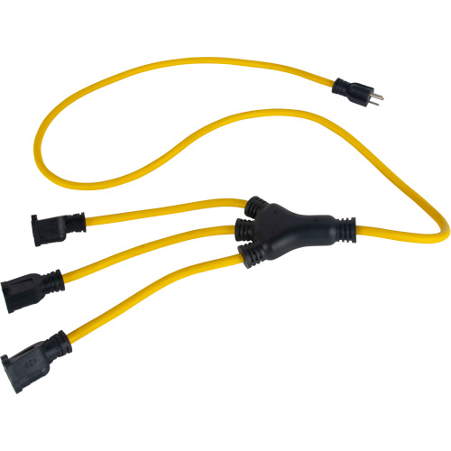 Adaptateur d'alimentation de style W, Ext&eacute;rieur, STOW, AWG 12/3, 15 A, 3 prise(s), 2' Superchem Industries