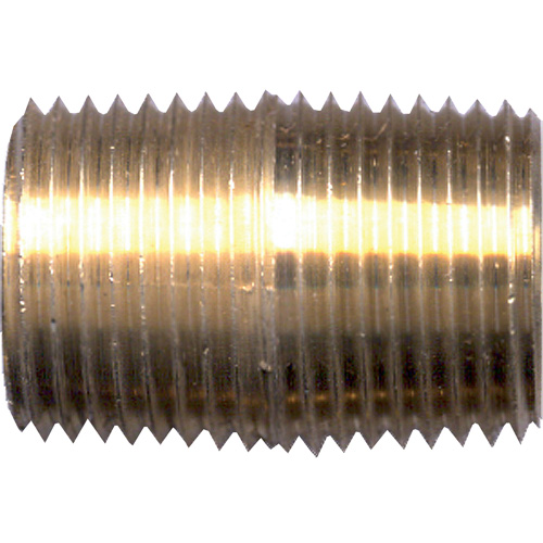 Close Nipple, Brass, 1/4", NPT Superchem Industries
