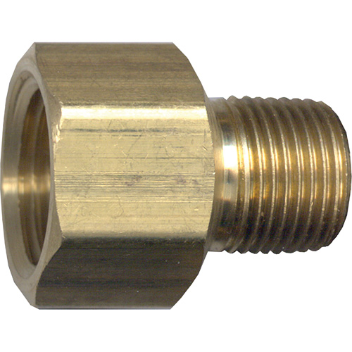Adaptateur de tuyau, FPT x NPT, 1/2" x 1/4" dia., Laiton Superchem Industries