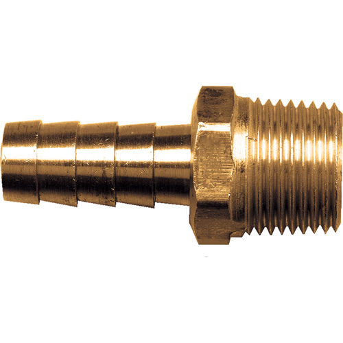 Hose Male Barb Pipe Coupler, Brass, 1/2" Superchem Industries